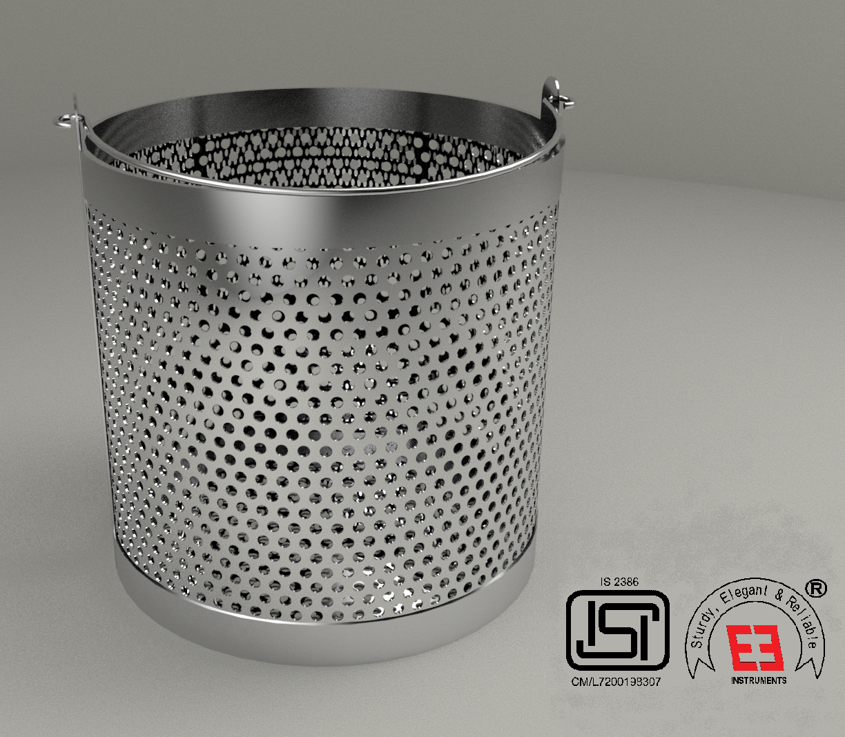 DENSITY BASKET - ISI MARKED - S.S. - 20 X 20 CM - EIE MAKE